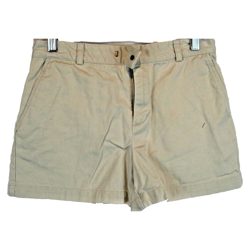 Womens Ralph Lauren Tan Cotton Walking Shorts sz 4x3"